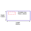 Custom Franking Logo for DL Non Windowed Gummed Envelopes (110mm x 220mm) - Box of 1000 Custom Franking Logo for DL Non Windowed Gummed Envelopes (110mm x 220mm) - Box of 1000