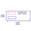 Custom Franking Logo for DL Windowed Gummed Envelopes (110mm x 220mm) - Box of 1000