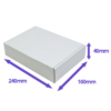White PiP Small Parcel Postal Box - 240x160x40mm