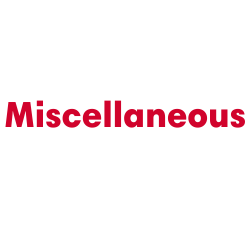 Miscellaneous Supplies